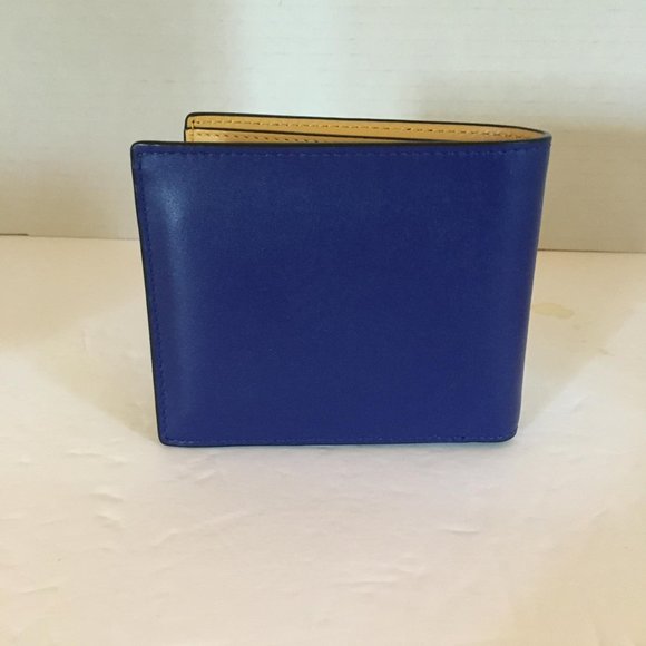 Coach 3 in 1 Wallet Colorblock Sport Blue/Yellow/Signature Leather Card … - Picture 5 of 7